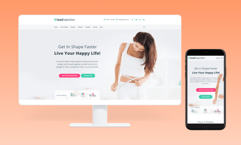 Landing page template 2